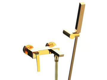 LUCE 84002 - External bathtub mixer with hand shower by Rubinetterie Frattini - view 3